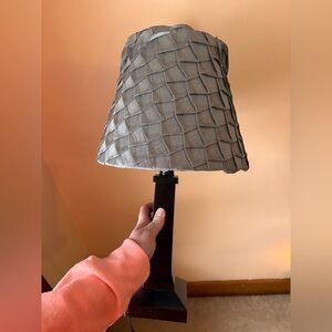 Elegant Gray Textured Lamp Shade